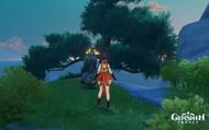 The 1st statue to interact with (Image via Genshin Impact)